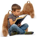 Cheer Collection Reading Pillow With Arms - Portable Bed Pillow For Sitting Up & Support, Foam-Filled Back Rest Pillow For Sitti