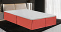 Full Size Luxury Tailored Bed Skirt 14'' Drop Pleated Styling Dust Ruffled Solid Coral New
