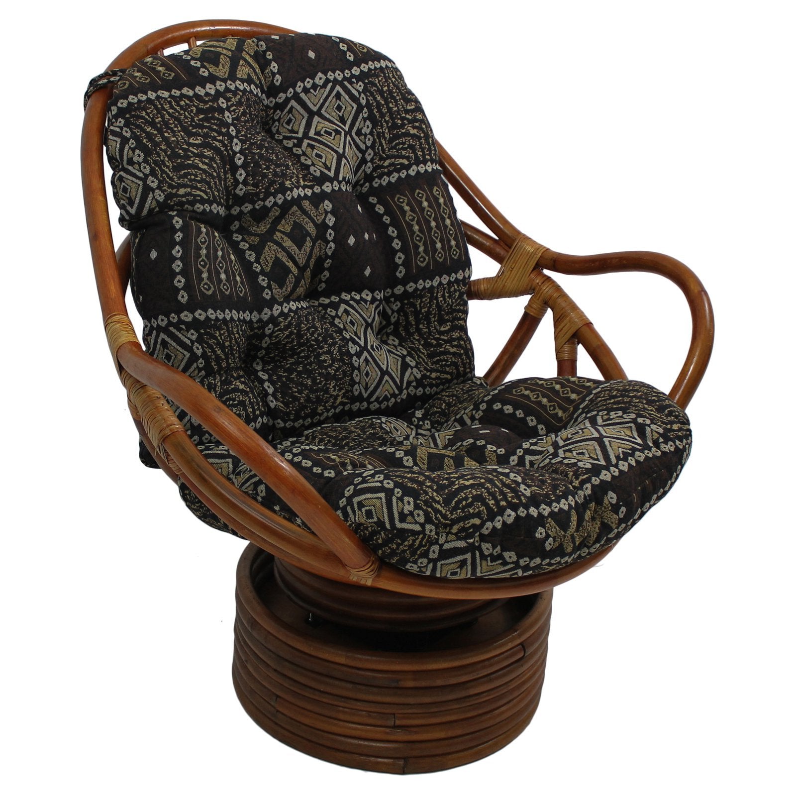International Caravan Furniture Piece Tapestry Cushion Rocker