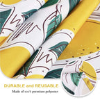 Umineux Outdoor Tablecloth With Umbrella Hole And Zipper, Spring/Summer Waterproof Table Cover For Picnic/Bbq/Garden(60' Round,Lemon)