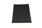 Indoor/Outdoor Hose-Wash Ribbed Design Non-Slip Rubber 2X3 Modern Entryway Mat For Entryway, Patio, Backyard, Garage, 24' X 36', Black Ribbed