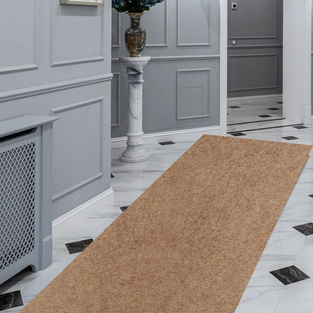 FREADEM Runner Rugs 2' x 66' Indoor Outdoor Carpet Runner, Area Rugs with Anti-Slip Rubber Backing for Aisle Hallway Balcony Gar