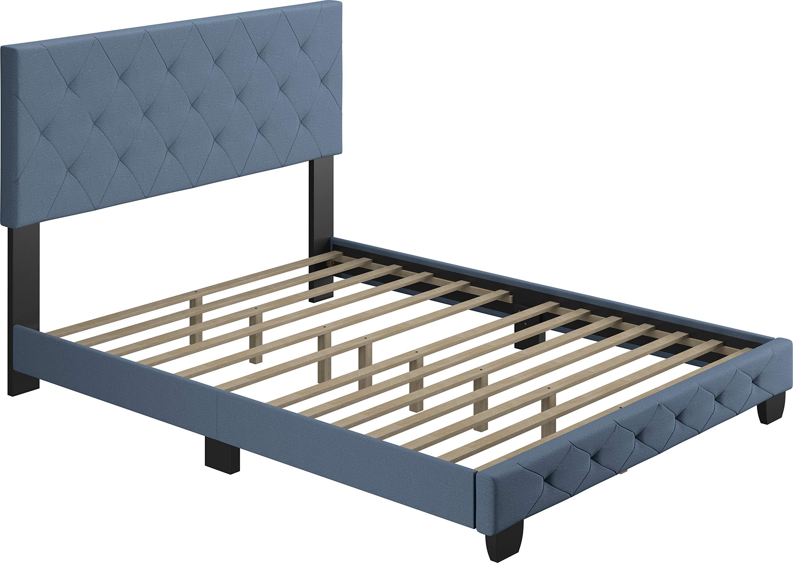 Boyd Sleep Chloe Upholstered Button Tufted Platform Bed Frame - Thumbnail 3