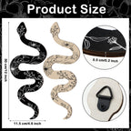 Set Of 2 Earthy Room Wall Decor Boho Witchy Cute Wooden Snake Decor Natural Aesthetic Witchy Desk Decor Altar Decor Frame Wall H