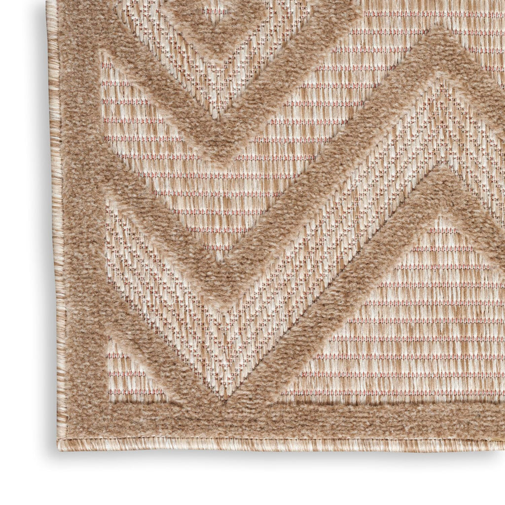 Nourison Versatile Indoor/Outdoor Natural Beige 7' X 10' Area Rug, Easy Cleaning, Non Shedding, Bed Room, Living Room, Dining Room, Deck, Backyard, Patio, High Traffic Area (7X10)