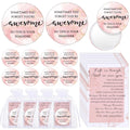 50 Set Inspirational Compact Mirror Bulk Appreciation Gifts for Women Mini Makeup Pocket Purse Mirror with Thank You Cards for C