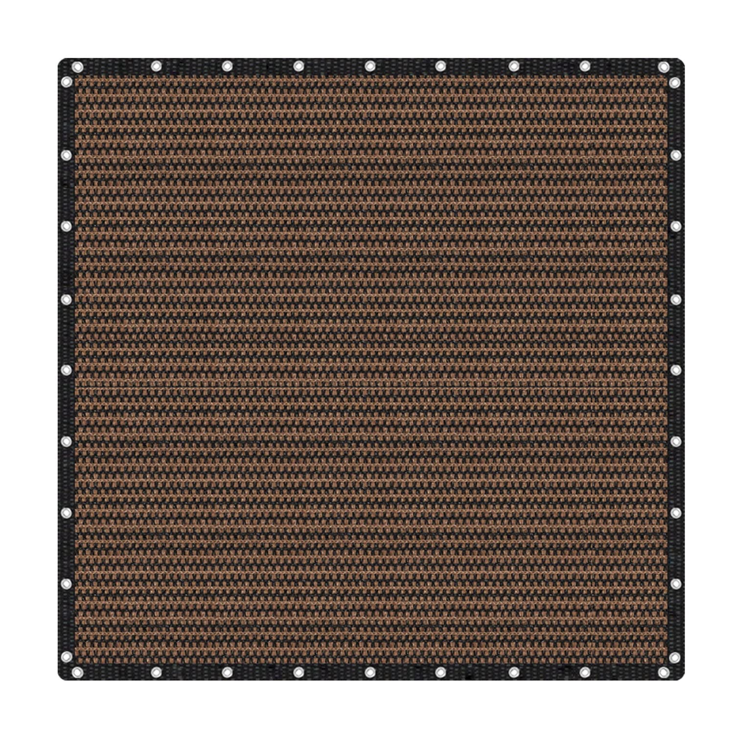VICLLAX Shade Fabric Sun Shade Cloth Privacy Screen with Grommets for Patio Garden Pergola Cover Canopy 16x16 FT, Mocha