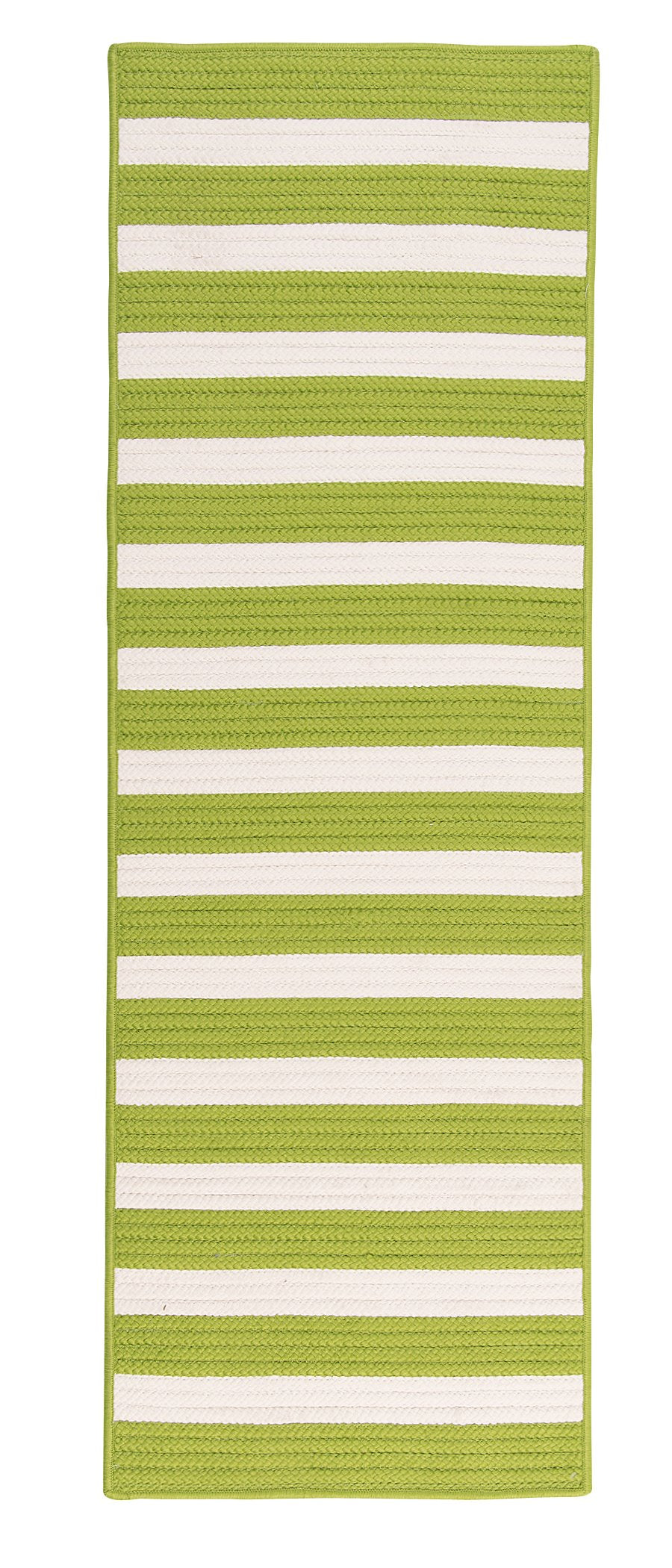 Stripe It Rug, 2 By 8-Feet, Bright Lime