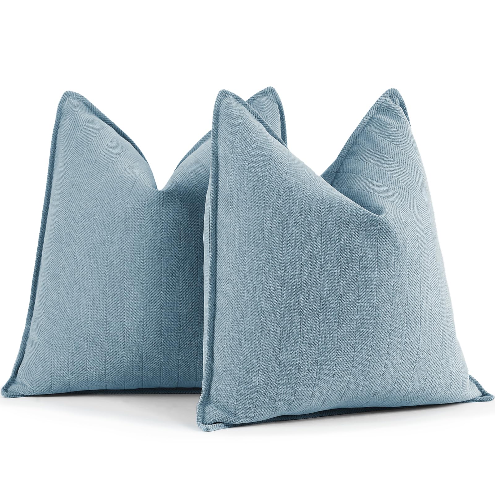 Zwjd Throw Pillow Covers 20X20 Set Of 2 Chenille Pillow Covers With Elegant Design Soft And Luxurious Decorative Throw Pillows F