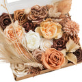 Lings Moment Boho Thanksgiving Table Decor, Sunset Terracotta Artificial Flowers Grand Designer Combo for DIY Wedding Bouquets 