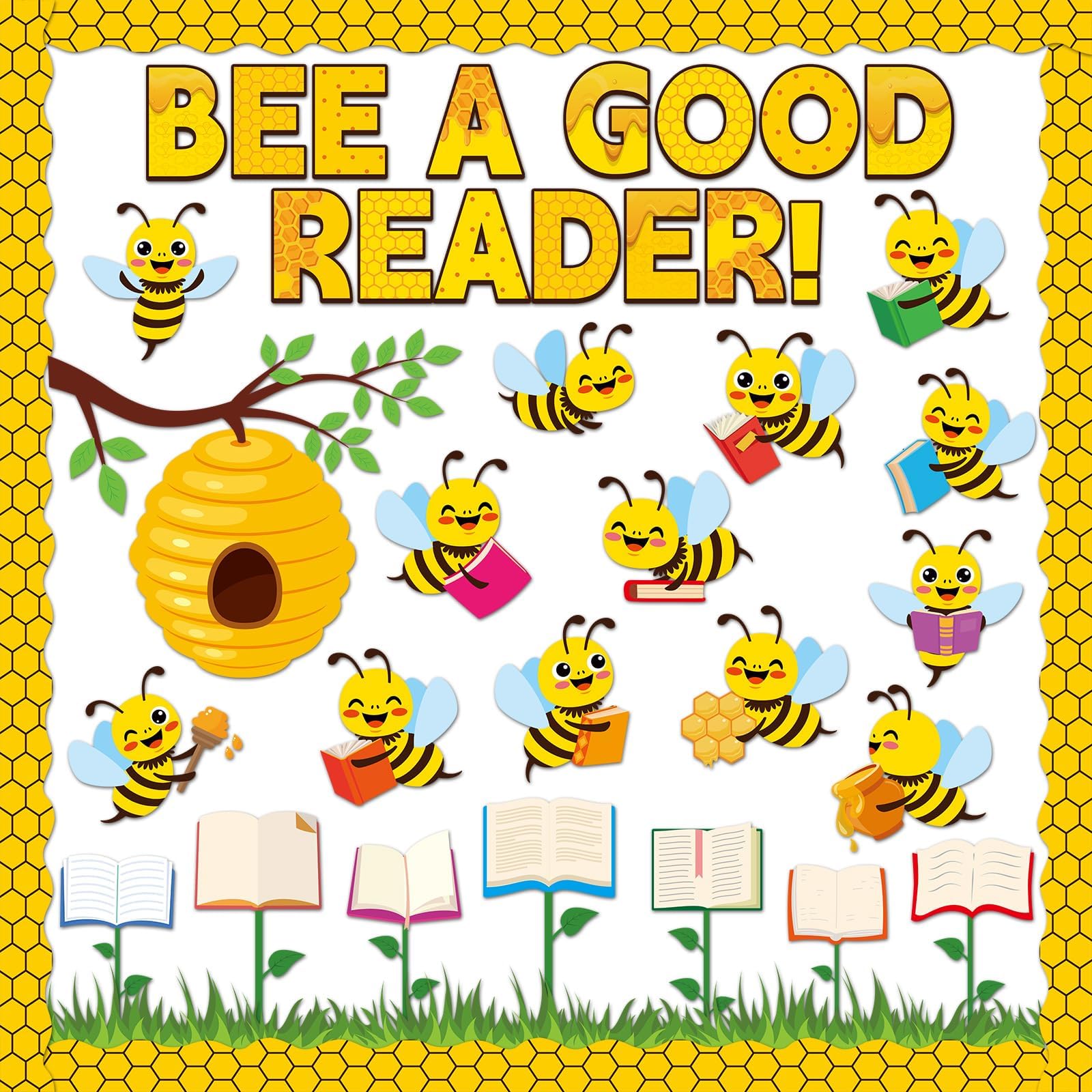 Gisgfim Bee Bulletin Board Decorations Bee A Good Reader Bulletin Board Cutouts Bee Reading Theme Cutouts Bulletin Board Borders