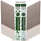 Trumiri Incense Sticks - Combo Pack Of 40 Insence-Sticks - 20 Lemongrass + 20 Eucalyptus - Insenses - Insents - Incents - Inscen