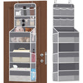 SpaceHacks 5-Tier Over The Door Organizer with Mesh Pockets, Baby Nursery Storage for Closet, Bathroom and Bedroom, Adjustable H