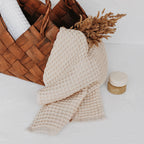 Sea Me At Home Waffle Bath Towel Set, 100% Cotton (Mustard, Bath Towel Set)