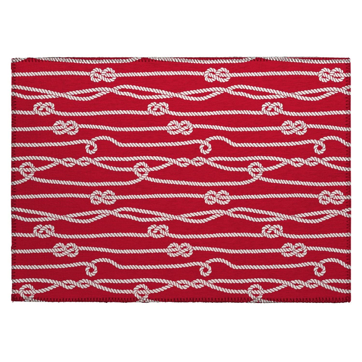Harbor Ha7 Red Coastal Rug Rectangle 8' X 10'