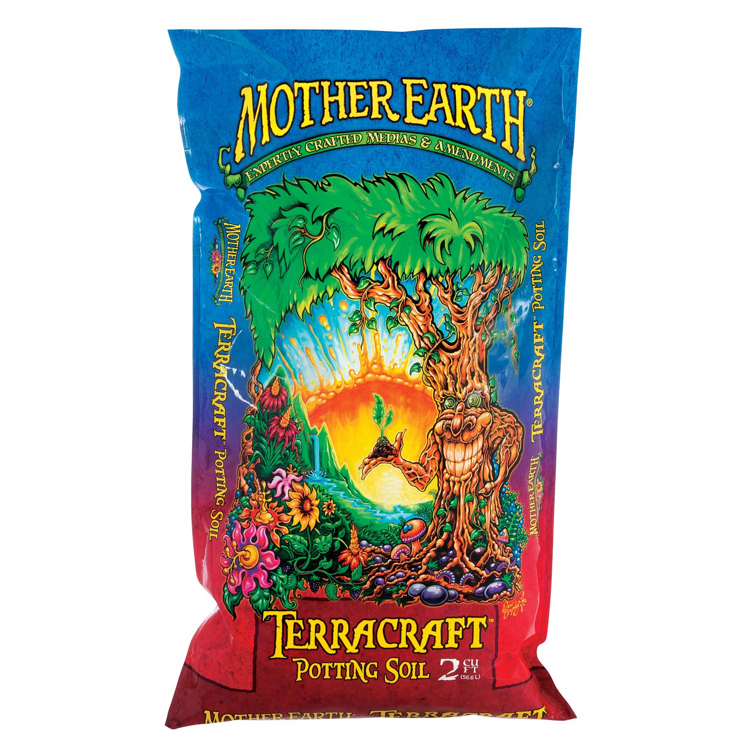 Mother Earth Terracraft Potting Soil, All Purpose Potting Soil For All Plants, Flowers, Vegetables And Tomatoes, 2 Cu. Ft.