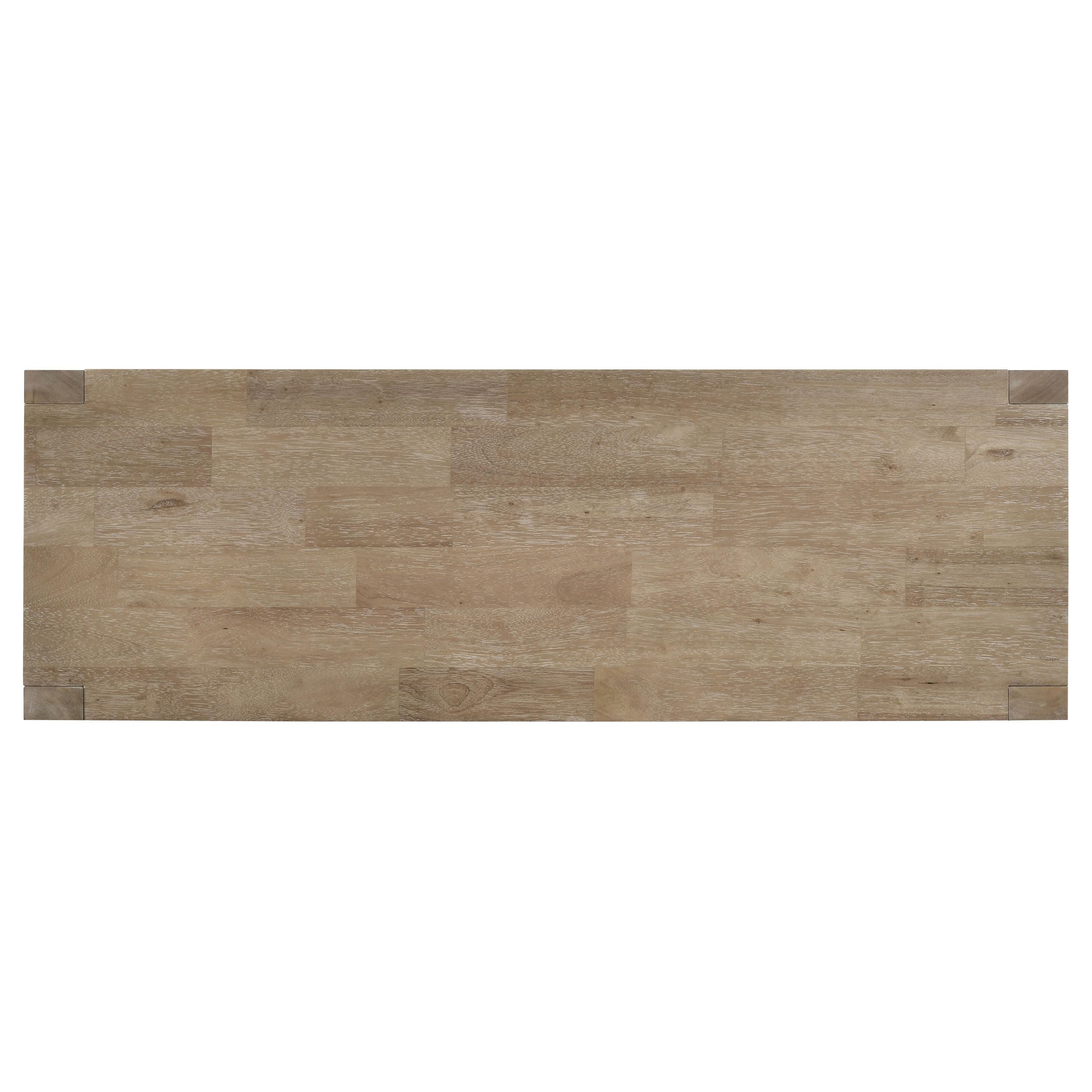 Coaster Home Furnishings Scottsdale Wood Trestle Base Dining Bench Washed Brown