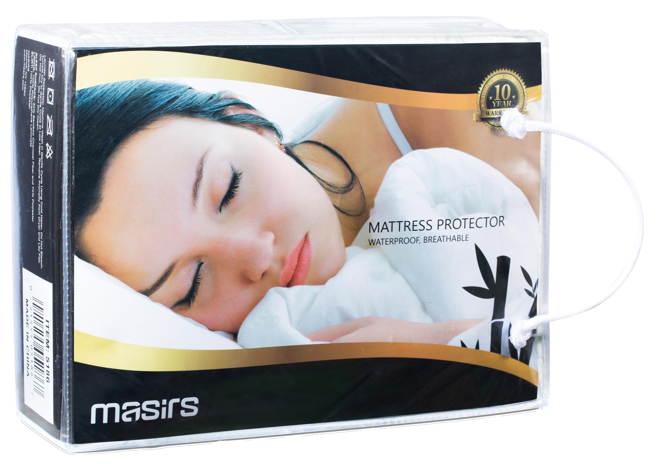 Masirs Waterproof Mattress Protector - Thick And Soft Quilted Fabric Will Give You A Comfortable, Quiet And Cool Night Sleep. Qu