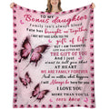 Uhankru Bonus Daughter Gifts - Step Daughter Gifts For Birthday, Graduation, Christmas,Bonus Daughter Blanket, 80'X60'