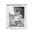 Barnwoodusa | Farmhouse Style Rustic 8.5X11 Picture Frame | Signature Molding | 100% Reclaimed Wood | Rustic | White Wash