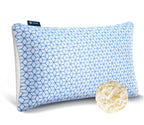 Love Attitude Queen Size Shredded Memory Foam Pillow - Adjustable, Cooling, Soft, Blue