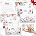 ReliThick 6 Pcs 2026 Pocket Calendar for Purse Monthly Planner Notebook Small Pocket Calendar Journals Notepads Appreciation Pre