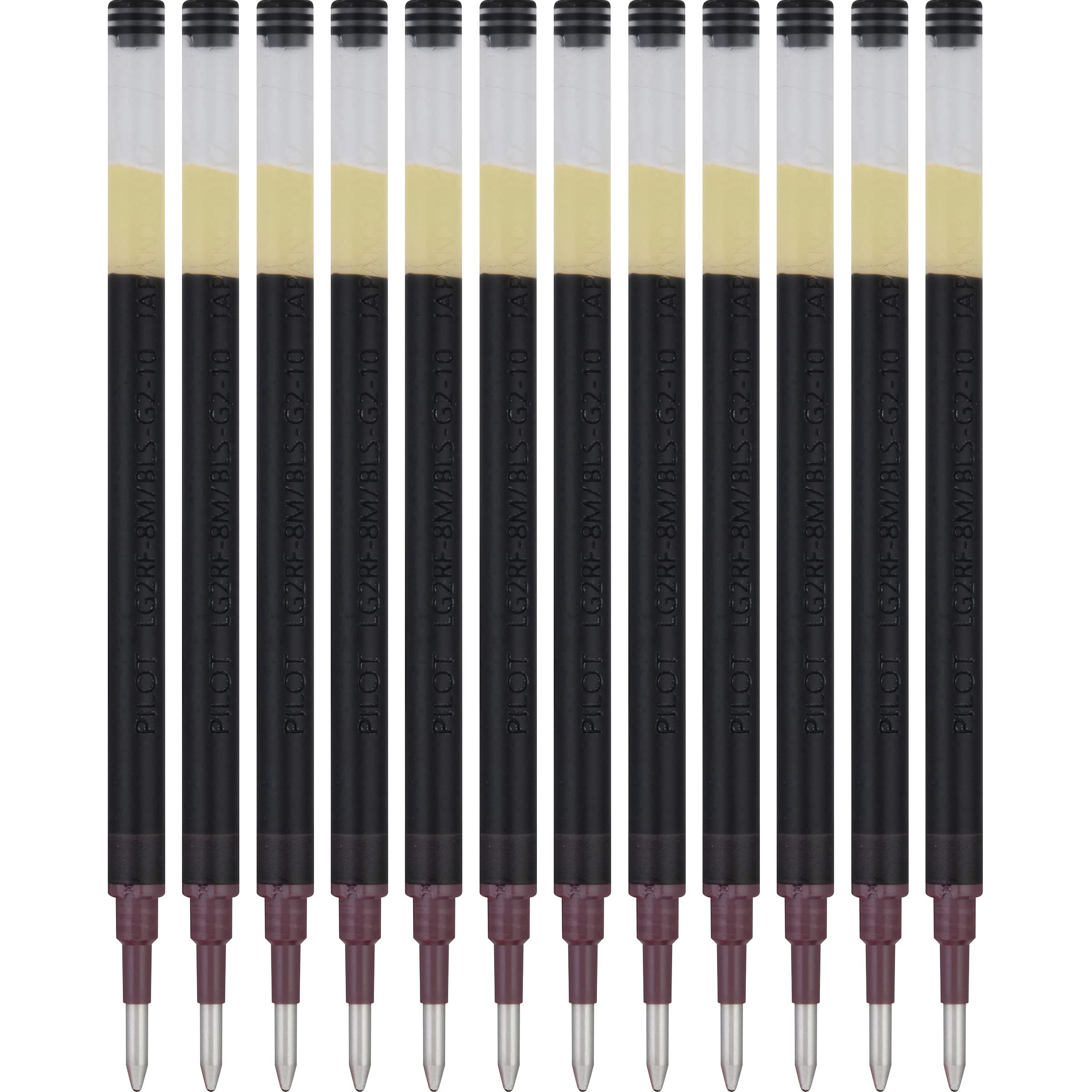 Pilot Pen G2 Gel Ink Refills For Rolling Ball Pens, Bold Point, 1.0Mm, Black Ink, 12-Pack