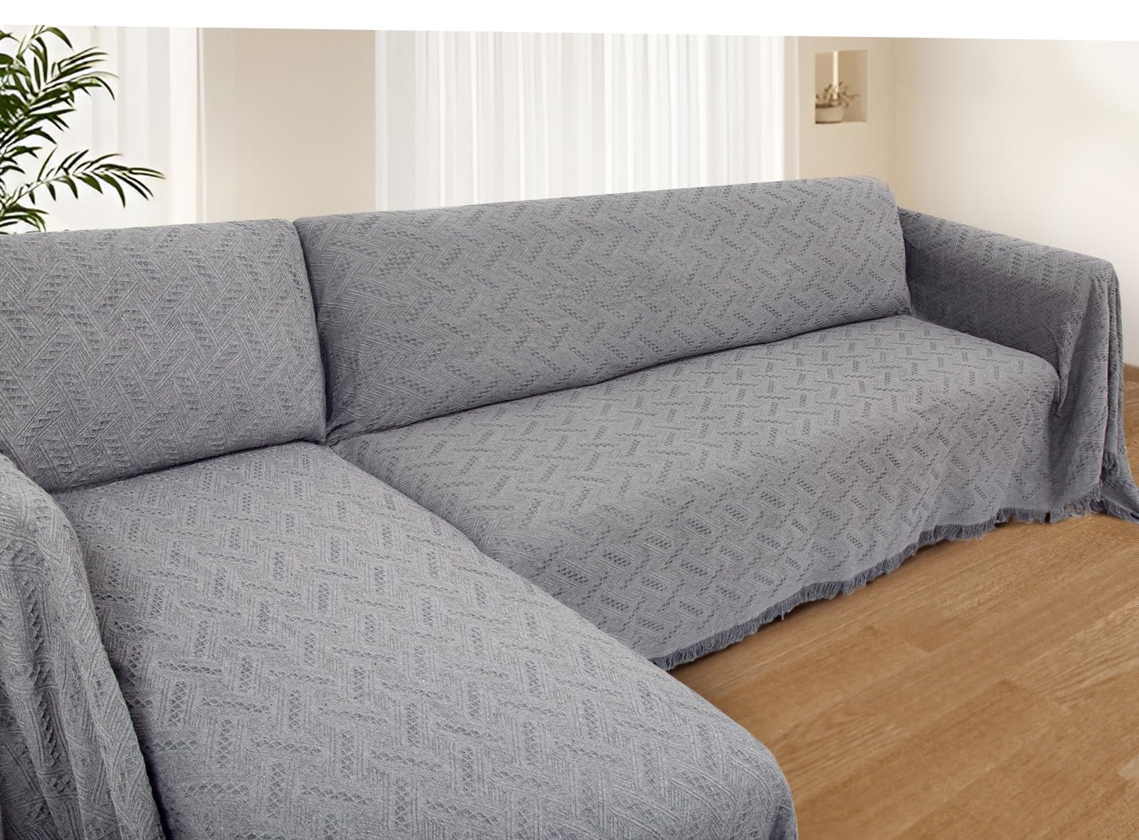 Homerilla Sectional Couch Covers For Sectional Sofa L Shaped Couch Cover Blanket 2 Pieces Sofa Covers Sectional Couch Cover L Sh
