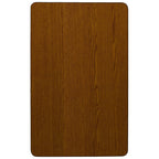 Flash Furniture Wren 24''W x 60''L Rectangular Oak HP Laminate Activity Table - Standard Height Adjustable Legs