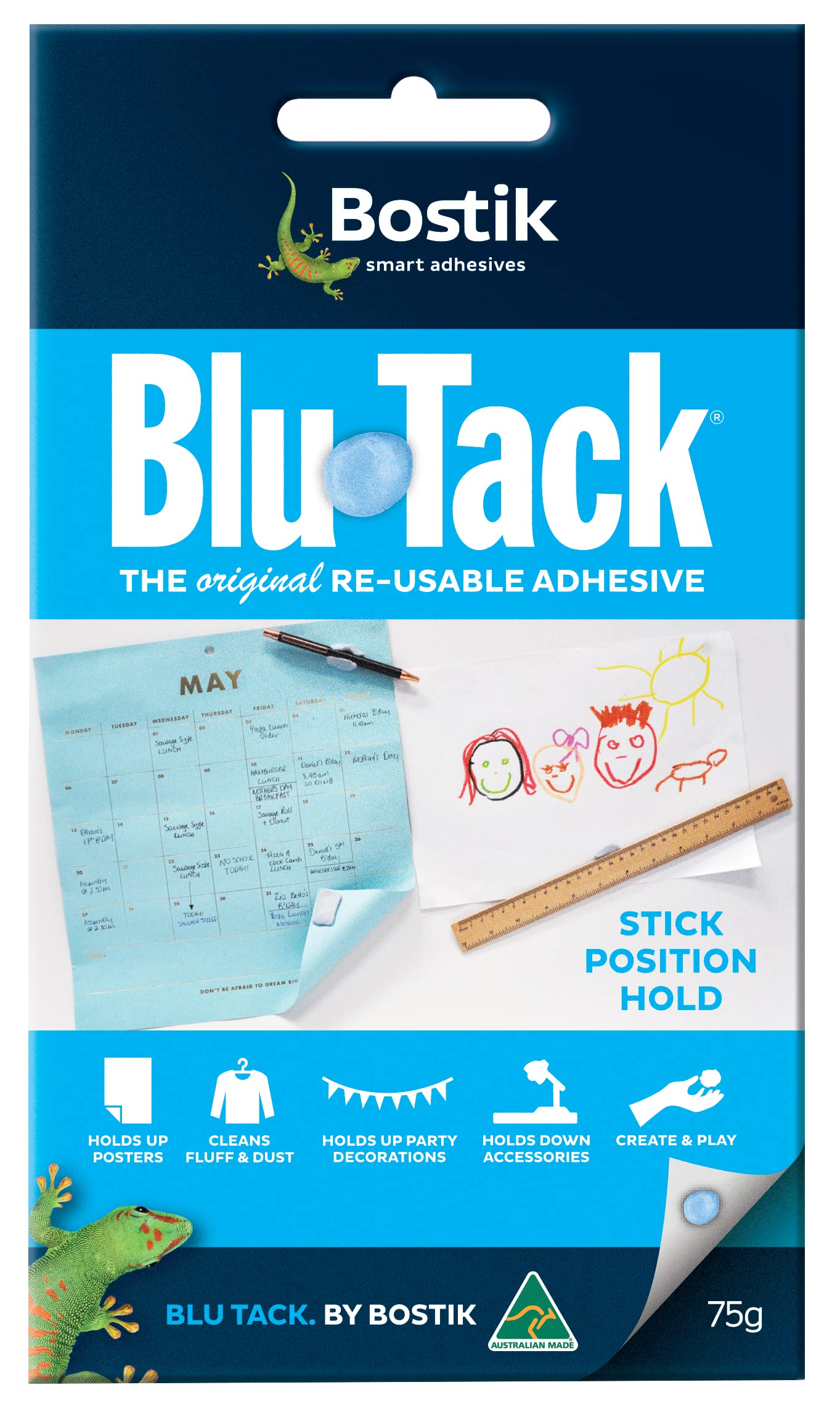 Blu-Tack Reusable Adhesive 75G