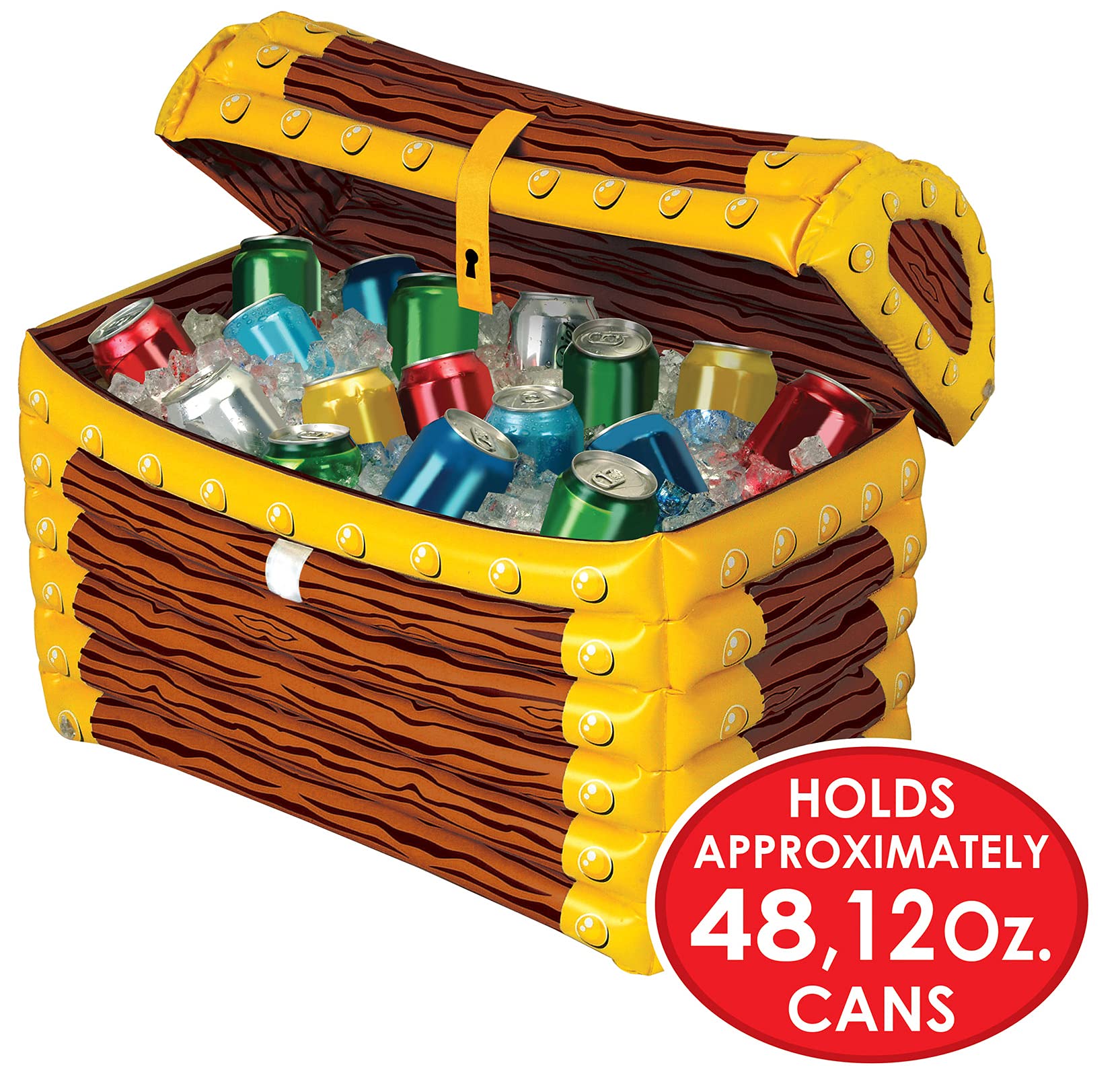 Beistle Inflatable Treasure Chest Cooler Party Accessory Pack Of 2