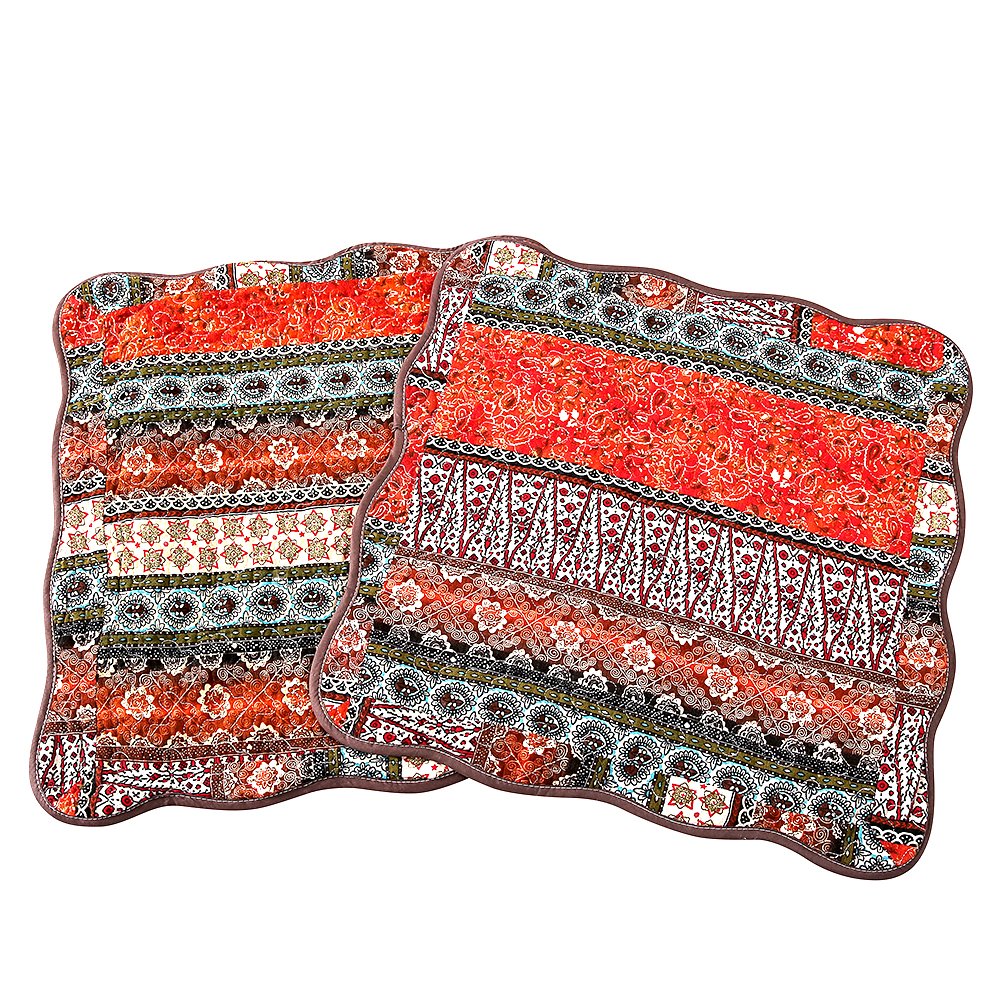 Newlake Striped Classical Style Cotton Throw Pillow Covers (2 Pieces, 18X18 Inch)