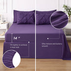 Bedsure Full Size Comforter Sets - Bedding Sets Full 7 Pieces, Bed In A Bag Purple Bed Sets With Comforter, Sheets, Pillowcases