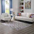 Modway Gemma Colorful Chevron Mosaic 5X8 Area Rug
