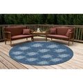 Liora Manne CARMEL Indoor/Outdoor Power Loomed Synthetic Blend Low Profile Area Rug - Transitional Coastal Turtle Decorative (Se