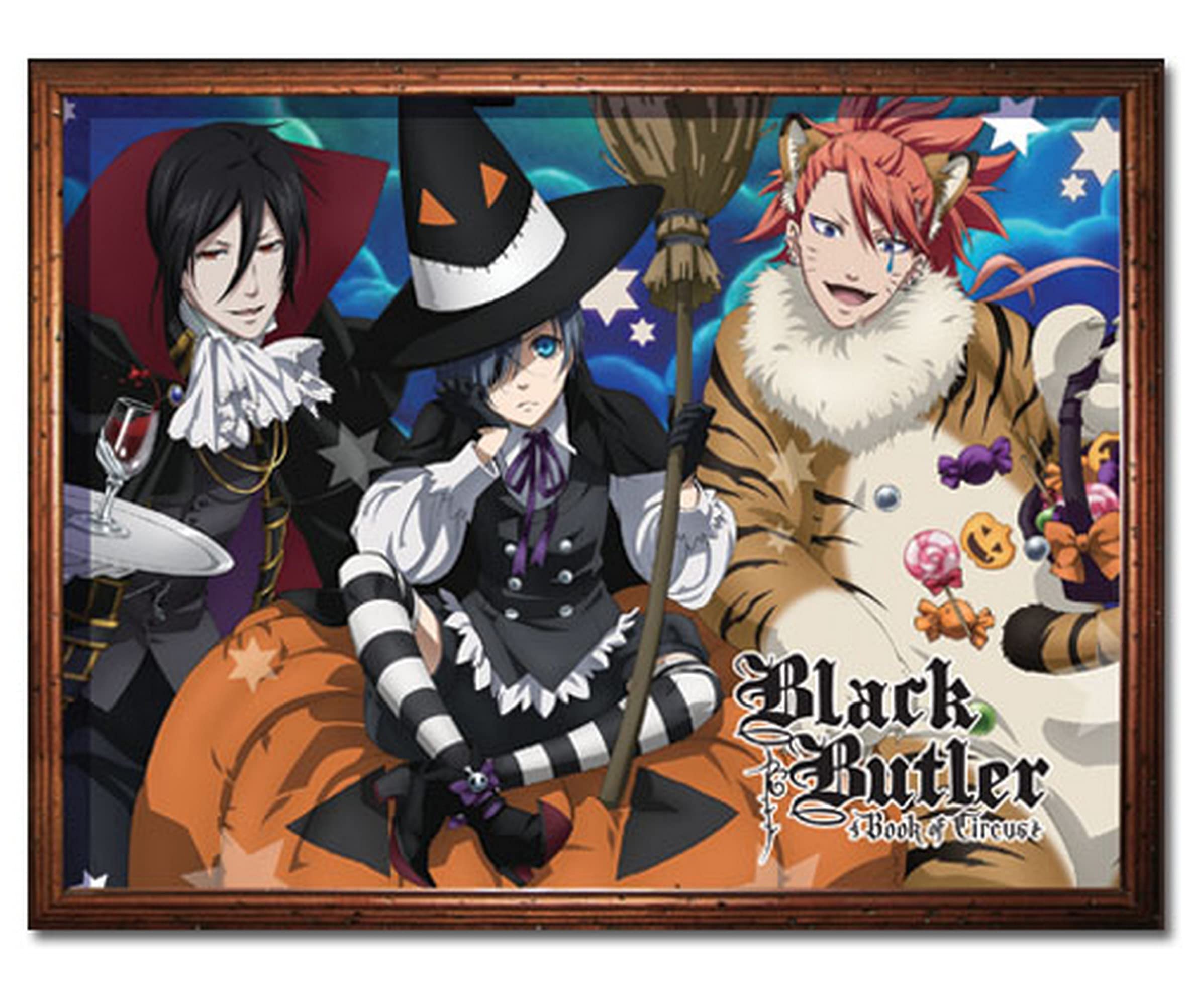 Ge Animation Ge-57687 Black Butler Book Of Circus Halloween Throw Blanket, 46' X 60'