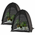 Porayhut Pop Up Sunshade Cloth Pack Of 2,Easy Open Crop Shade Net Uv Resisitant Plant 80% Sunblock Net For Mini Flower Pot With
