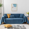 Vclife Waterproof Sofa Couch Cover Simple Dark Blue Sofa Slipcover Loveseat Cover Sectional Sofa Cover Couch Cover For 2 Cushion
