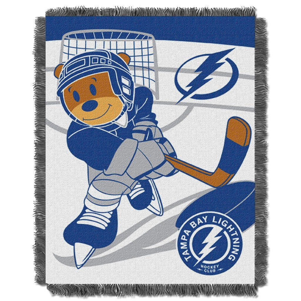 The Northwest Company TAMPA BAY LIGHTNING SCORE BABY WOVEN JACQUARD BLANKET