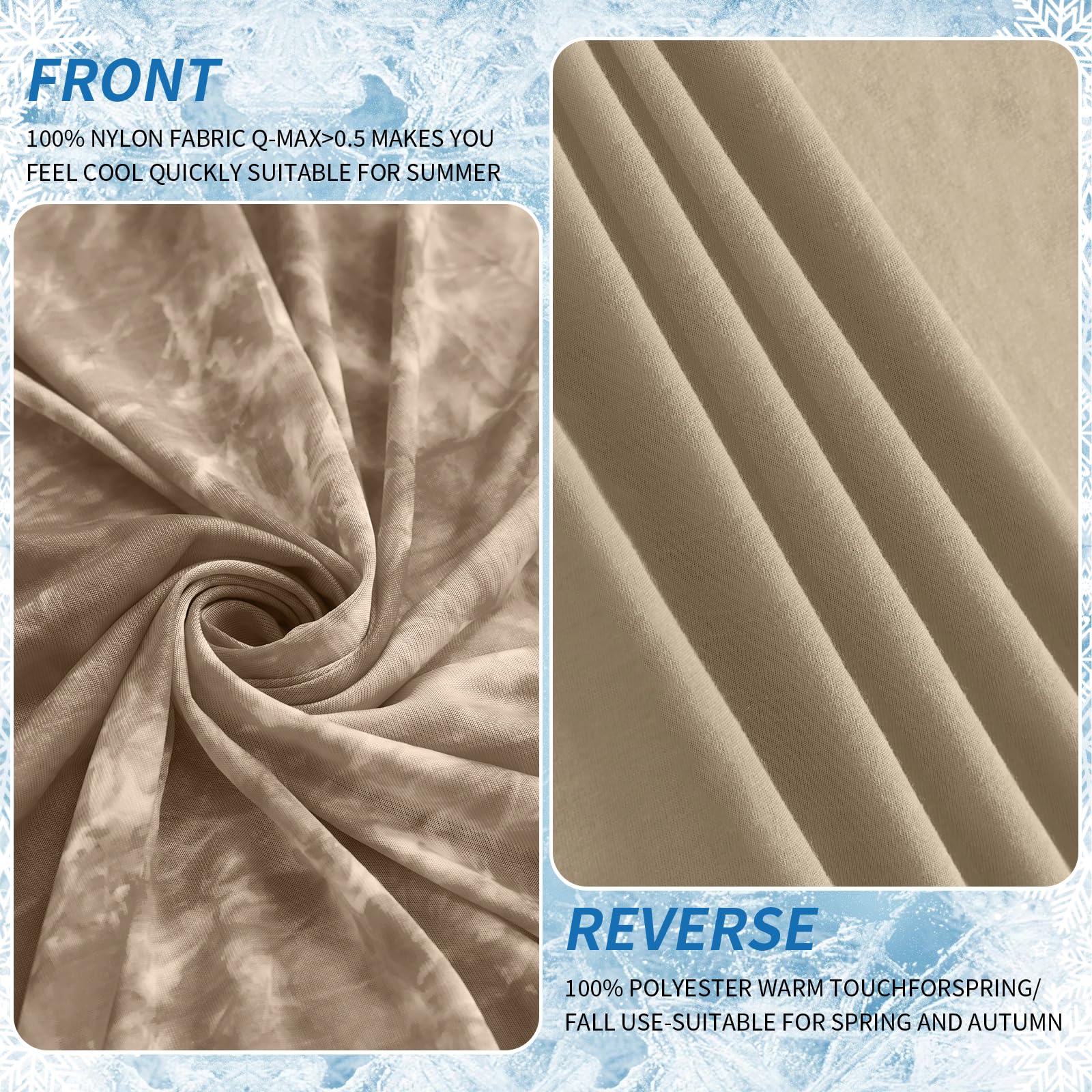 Guohaoi Cooling Blanket Queen Size (90''X90'') Summer Blanket Tie Dye For Hot Sleepers Lightweight Breathable Bed Blanket, Arc-C