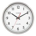La Crosse Technology 404-1235UA-PL UltrAtomic 14 inch Stainless Steel Wall Clock, Shatterproof Lens, Silver