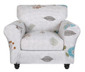 Searchi Stretch Sofa Cover Printed Couch Covers, Floral Pattern 2 Piece Armchair Slipcover With Separate Chair Cushion Cover, Washable Furniture Protector For Living Room(Armchair, Autumn Leaves)