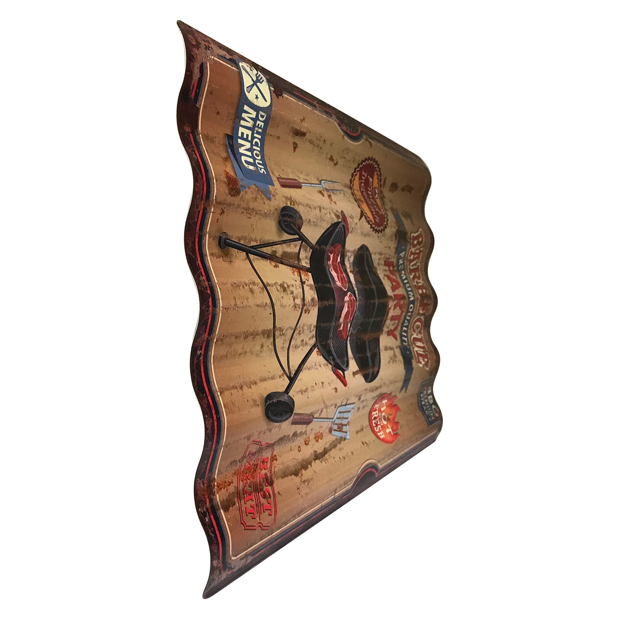 Creative Motion 22238-4 Retro Barbucue Party Sign