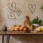 4 Pieces Metal Heart Wall Art D  Cor, Love Heart Wall Decoration Sign Metal Wall Ornaments For Valentine'S Day Bedroom Living Ro