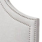 Baxton Studio Avignon Queen Fabric Headboard, 60.84-inch W x 2.34-inch D x 25.74-inch H, Greyish Beige (124-6867-HiT)