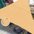 Love Story Waterproof 121212 Triangle Sand Sun Shade Sail Canopy Uv Resistant For Outdoor Patio Garden Backyard