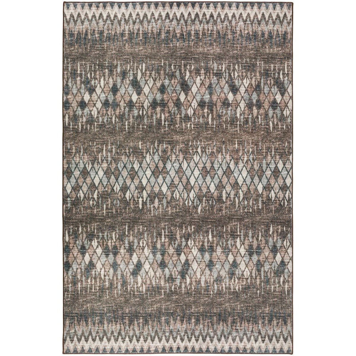 Winslow Wl5 Brown Transitional Rug Rectangle 10' X 14'