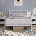 Yaheetech Metal Twin Size Bed Frame, Platform Bed Frame, Mattress Foundation with Curved Design Headboard & Footboard, NO Box Sp