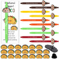 Sayglossy 30 Sets Christmas Emotional Taco Positive Support Employee Appreciation Gifts Bulk Ballpoint Pens Inspirational Cards 