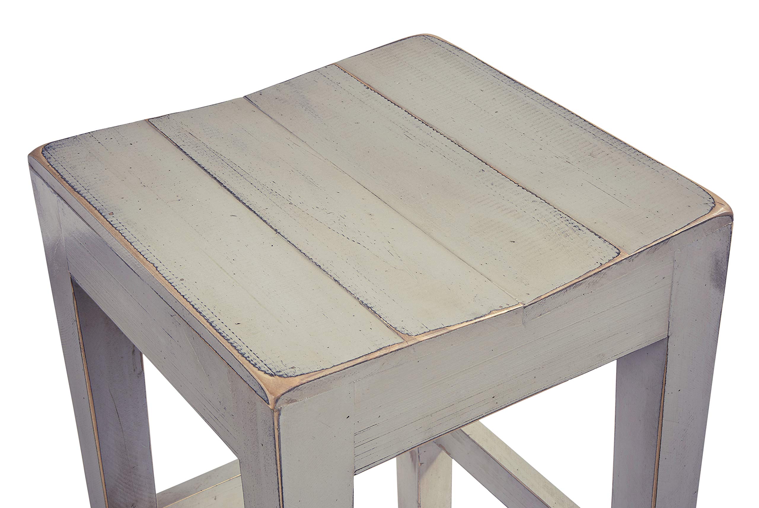 Progressive Furniture Farmhouse Counter Stool Set of 2, Gray